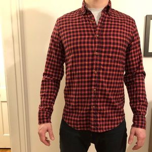 J Crew Slim Fit plaid long sleeve